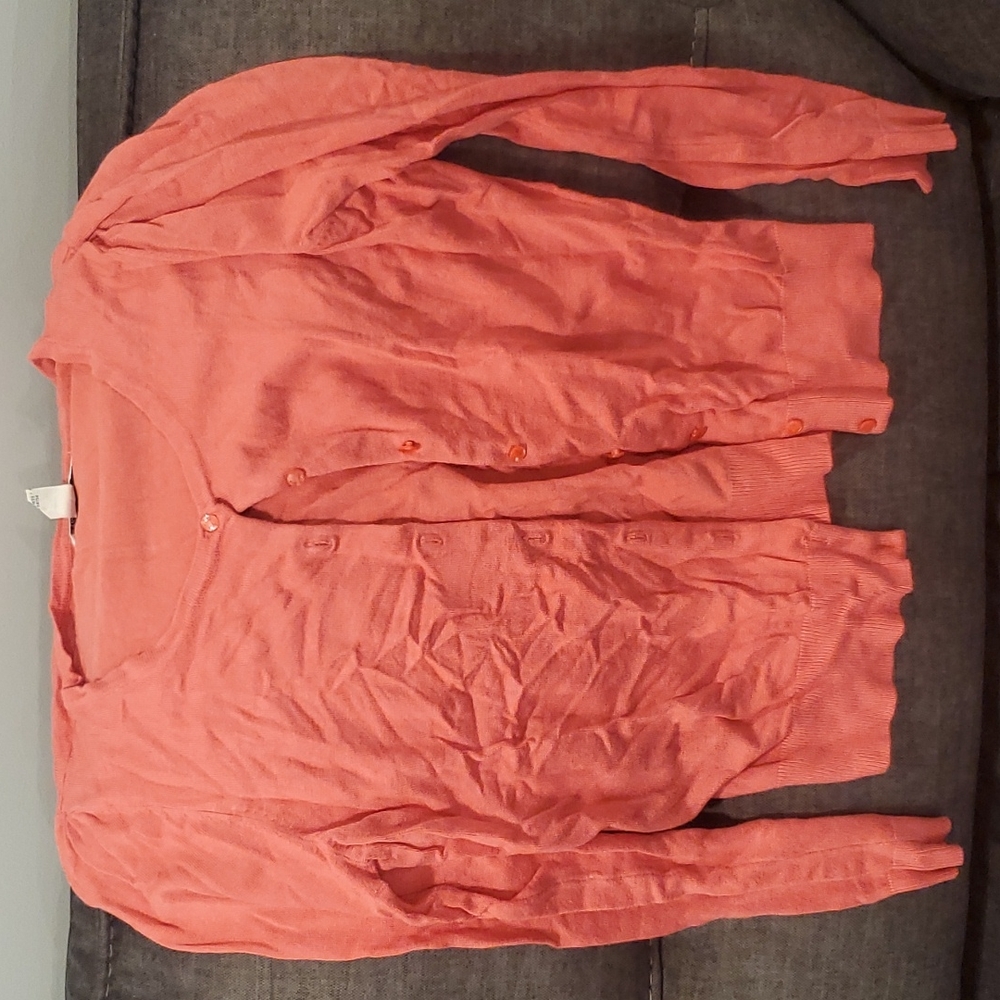 Coral cardigan